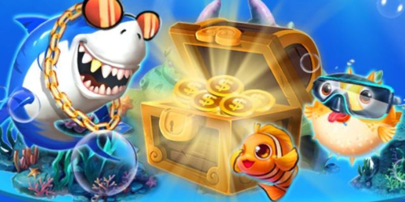 Nhiều loại vũ khí ấn tượng có trong game bắn cá 